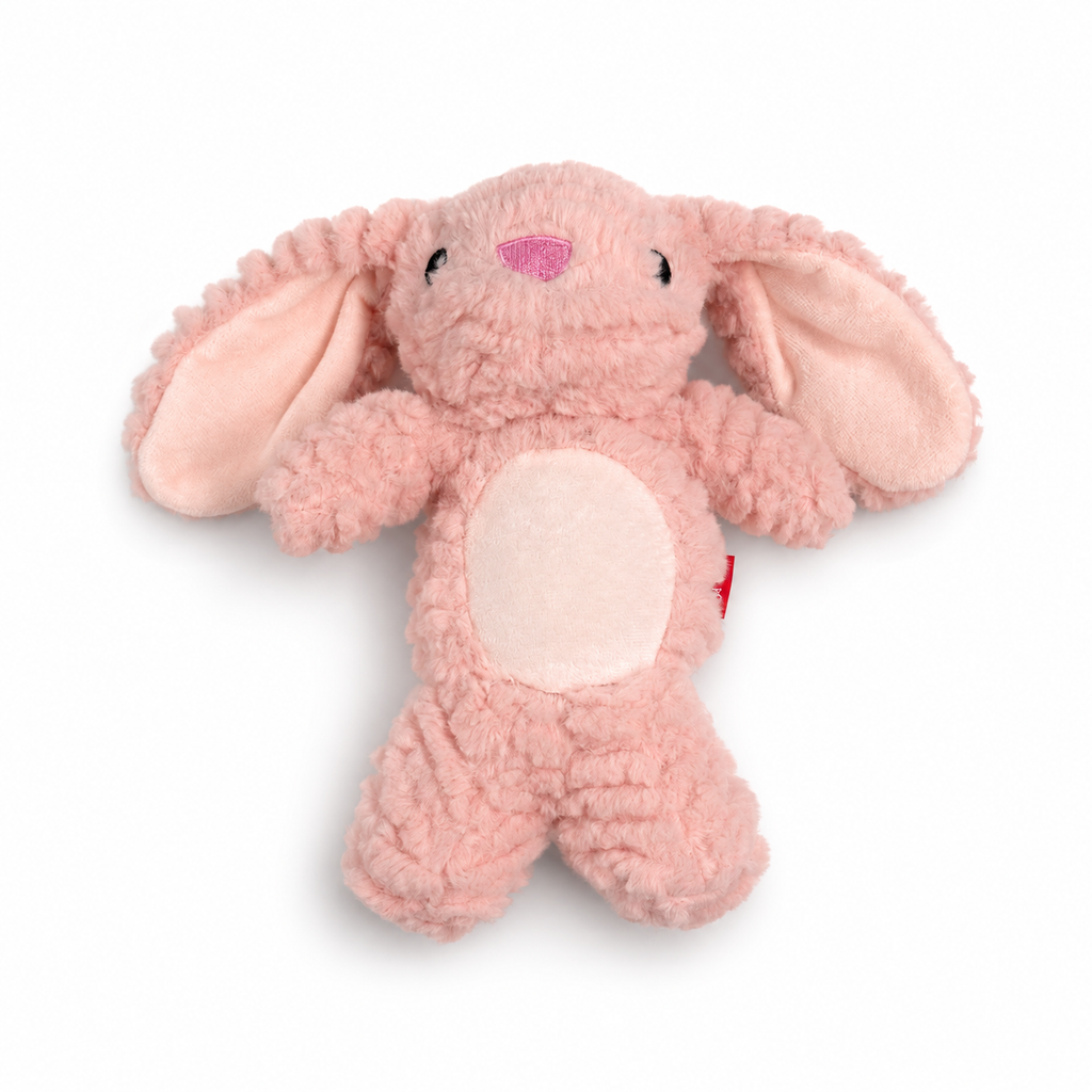 Hoomate Squeaky Fluffy Bunny Cat Toy (Blush Pink)