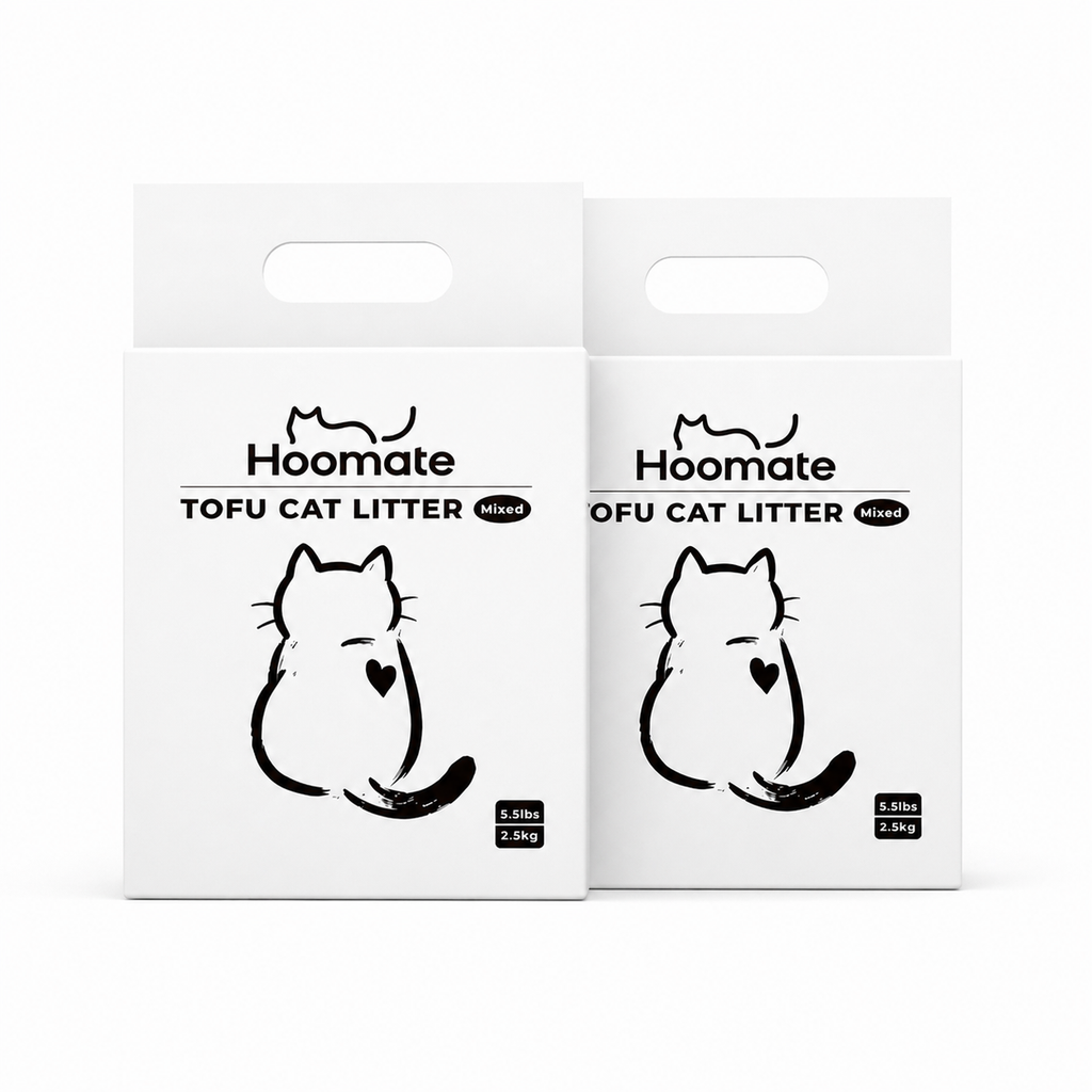 Hoomate Fast Clumping Low Dust Cat Litter for Multi-Cat Homes (5lb×2bag)