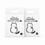Hoomate Fast Clumping Low Dust Cat Litter for Multi-Cat Homes (5lb×2bag)