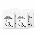 Hoomate Fast Clumping Low Dust Cat Litter for Multi-Cat Homes (5lb×4bag)