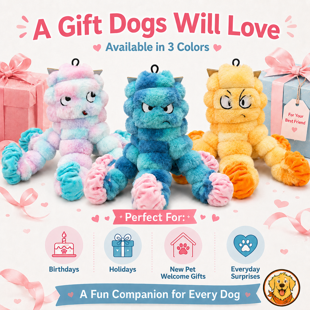 Hoomate Crinkle Stretch Octopus Dog Toy Adjustable Dog Toy Rope – Interactive Tug Toy for Indoor Dogs | Summer Must-Have & Limited Deals