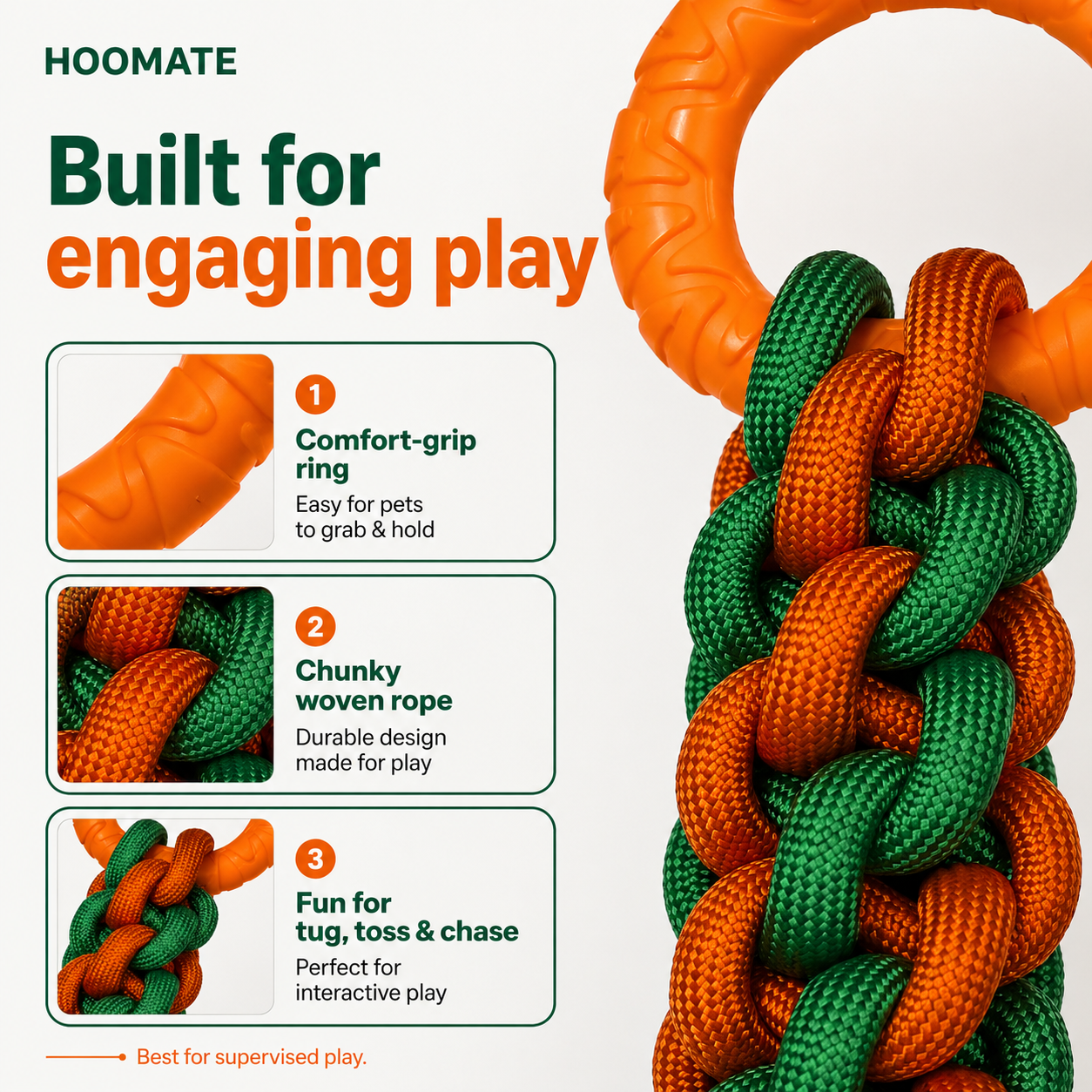 Hoomate Dual-Loop Chew N' Play