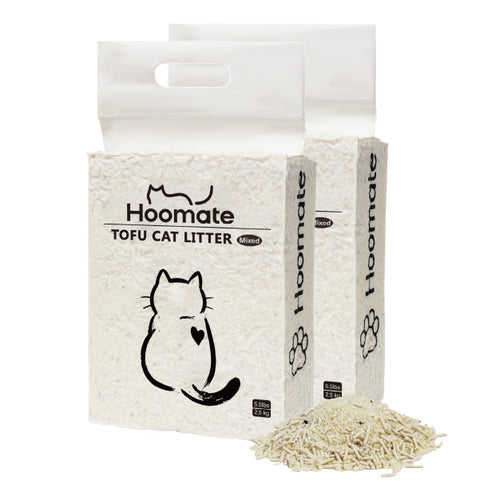 Hoomate Fast Clumping Low Dust Cat Litter for Multi-Cat Homes (5lb×2bag)