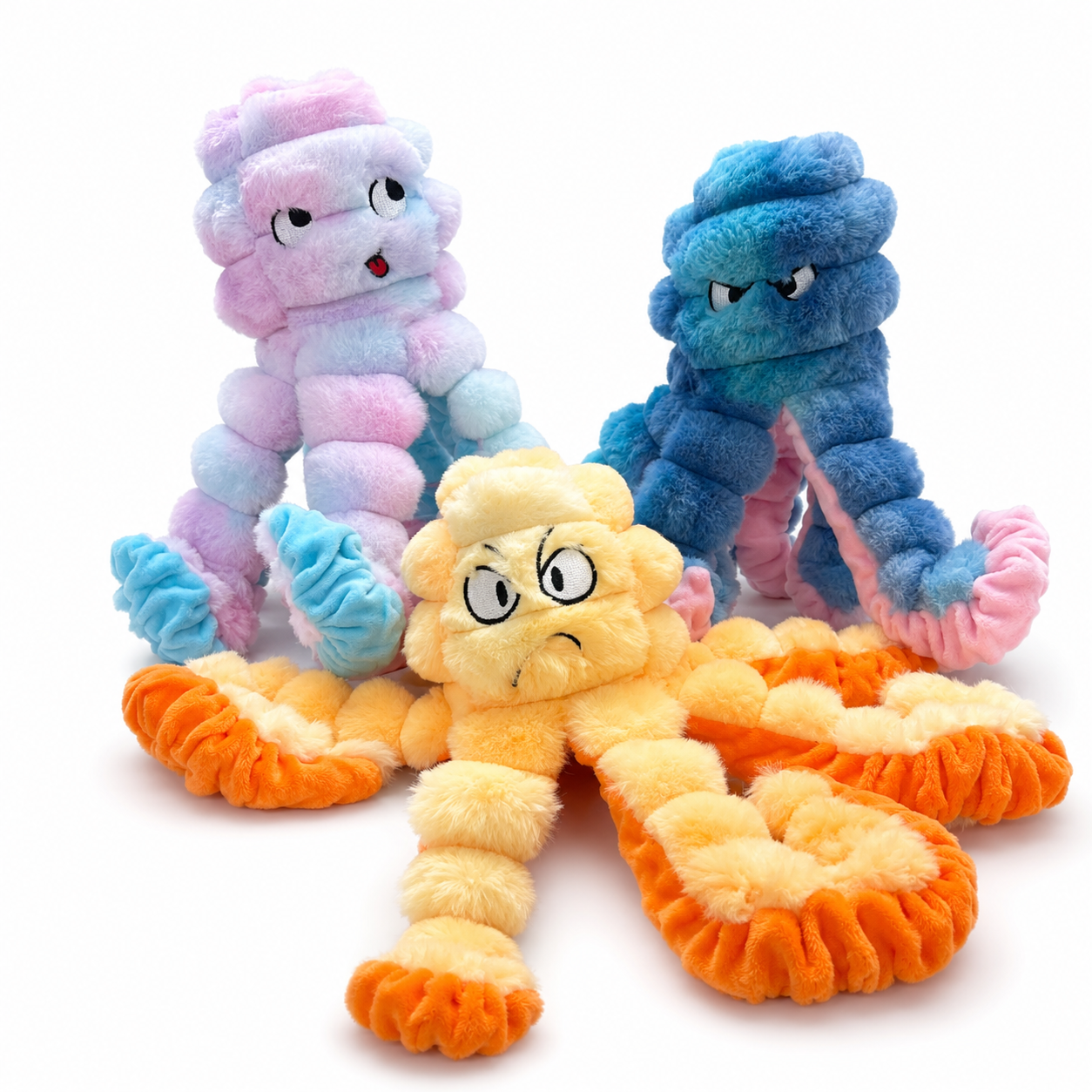 Hoomate Crinkle Stretch Octopus Dog Toy