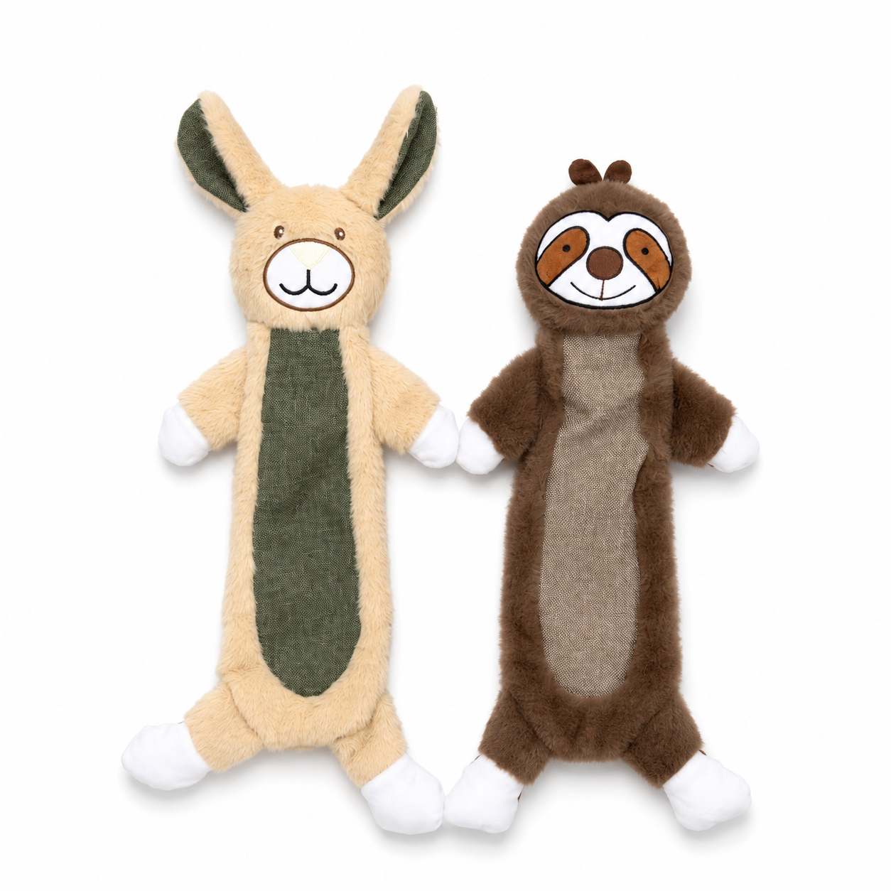 Hoomate Crinkle Long Bunny /Sloth Dog Toy