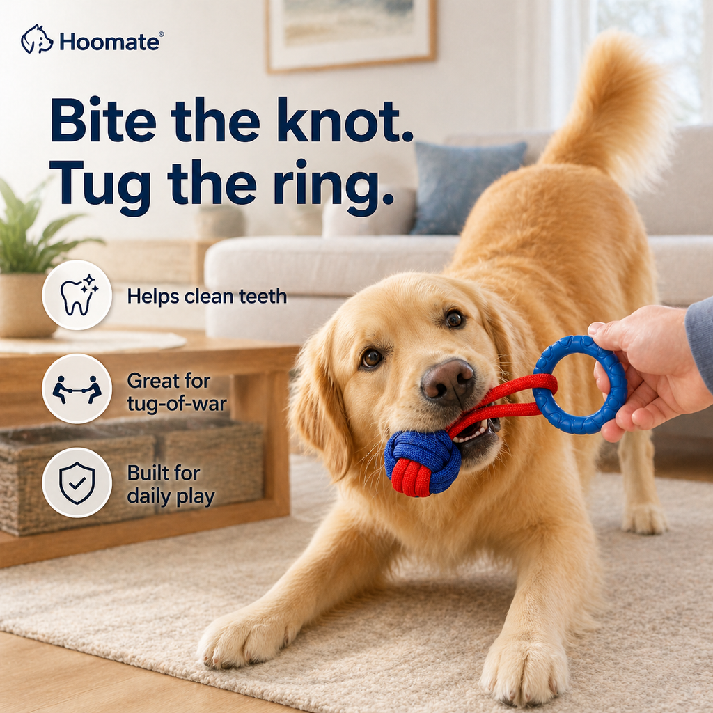 Hoomate Rainbow Knot Tug Rope