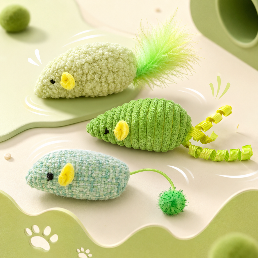 Hoomate Plush Mice 3-Pack