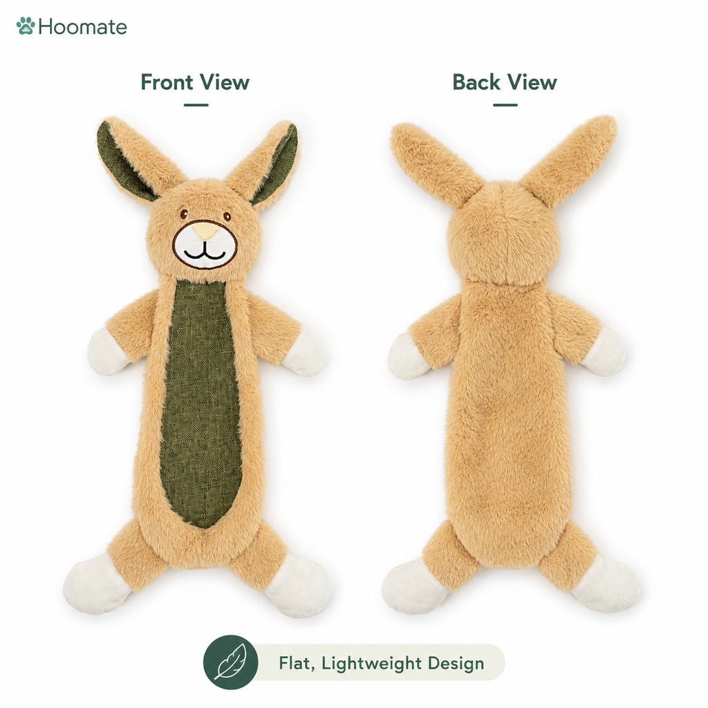 Hoomate Crinkle Long Bunny /Sloth Dog Toy